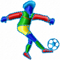 Football Embroidery Design 4 Football Embroidery Design 4